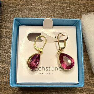 Touchstone Crystal golden dark rose Earrings